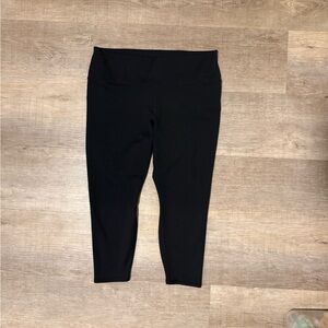 Fabletics PowerHold® Black High-Rise Leggings w/ Lattice Detail – Size XL / Plus